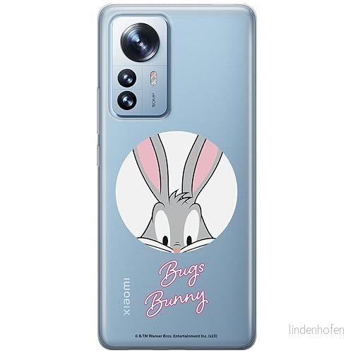 ERT GROUP mobiltelefonfodral för Xiaomi 12 / 12X originalt och officiellt licensierat Looney Tunes mönster Bugs 023 optimalt anpassad till formen på mobiltelefonen, gedeeltelijk transparant 5905795088668