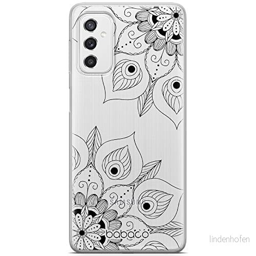 ERT GROUP mobiltelefonfodral för Samsung M52 5G originalt och officiellt licensierat Babaco mönster Mandalas 003 Vit optimalt anpassad till formen på mobiltelefonen, gedeeltelijk transparant 5904805824890