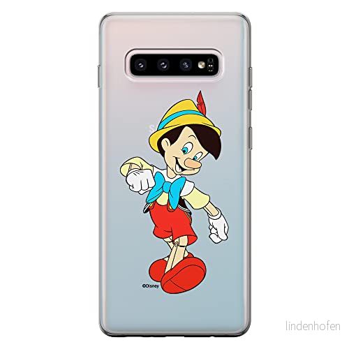 ERT GROUP mobiltelefonfodral för Samsung S10 PLUS originalt och officiellt licensierat Disney mönster Pinocchio 001 optimalt anpassad till formen på mobiltelefonen, gedeeltelijk transparant 5905131140005