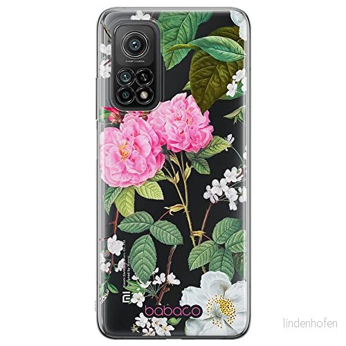 ERT GROUP mobiltelefonfodral för Xiaomi MI 10 LITE originalt och officiellt licensierat Babaco mönster Flowers 037 optimalt anpassad till formen på mobiltelefonen, gedeeltelijk transparant 5905131299314