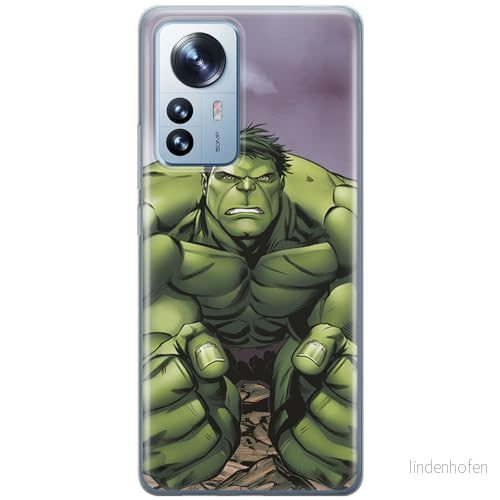 ERT GROUP mobiltelefonfodral för Xiaomi 12 / 12X originalt och officiellt licensierat Marvel mönster Hulk 004 optimalt anpassad till formen på mobiltelefonen, fodral tillverkad av TPU plast 5905511475895