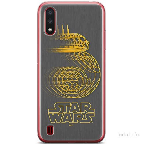 ERT GROUP mobiltelefonfodral för Samsung A01 originalt och officiellt licensierat Star Wars mönster BB 8 007 optimalt anpassad till formen på mobiltelefonen, fodral tillverkad av TPU plast 5904805428487