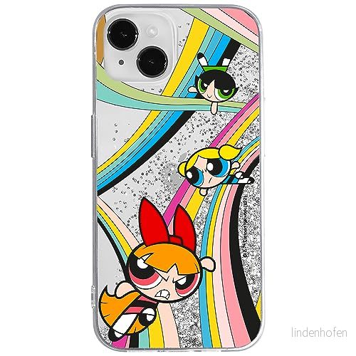 ERT GROUP mobiltelefonfodral för Apple Iphone 14 PLUS originalt och officiellt licensierat The Powerpuff Girls mönster 020, med glitter overflow effekt 5905511967727