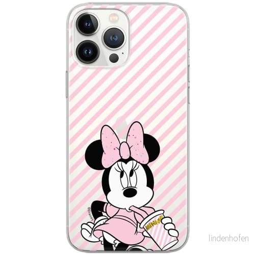 ERT GROUP mobiltelefonfodral för Iphone 13 PRO MAX originalt och officiellt licensierat Disney mönster Minnie 017 Vit optimalt anpassad till formen på mobiltelefonen, gedeeltelijk transparant 5903932863857