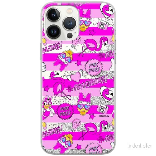 ERT GROUP mobiltelefonfodral för Apple Iphone 6 PLUS/ 7 PLUS / 8 originalt och officiellt licensierat Disney mönster Daisy 006, med glitter overflow effekt 5903040564158