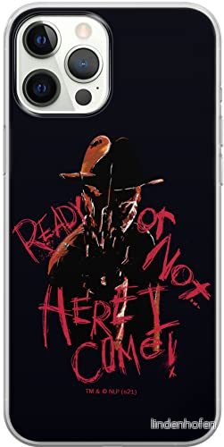 ERT GROUP mobiltelefonfodral för Iphone 12/12 PRO originalt och officiellt licensierat Horror mönster Nightmare of Elm Street 007, fodral tillverkad av TPU plast 5905511085230