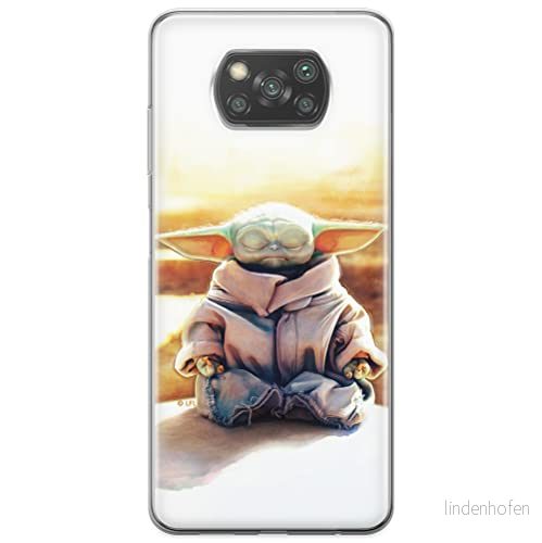 ERT GROUP mobiltelefonfodral för Xiaomi POCOPHONE X3 originalt och officiellt licensierat Star Wars mönster Baby Yoda 015 anpassad till formen på mobiltelefonen, fodral tillverkad av TPU plast 5904805059711