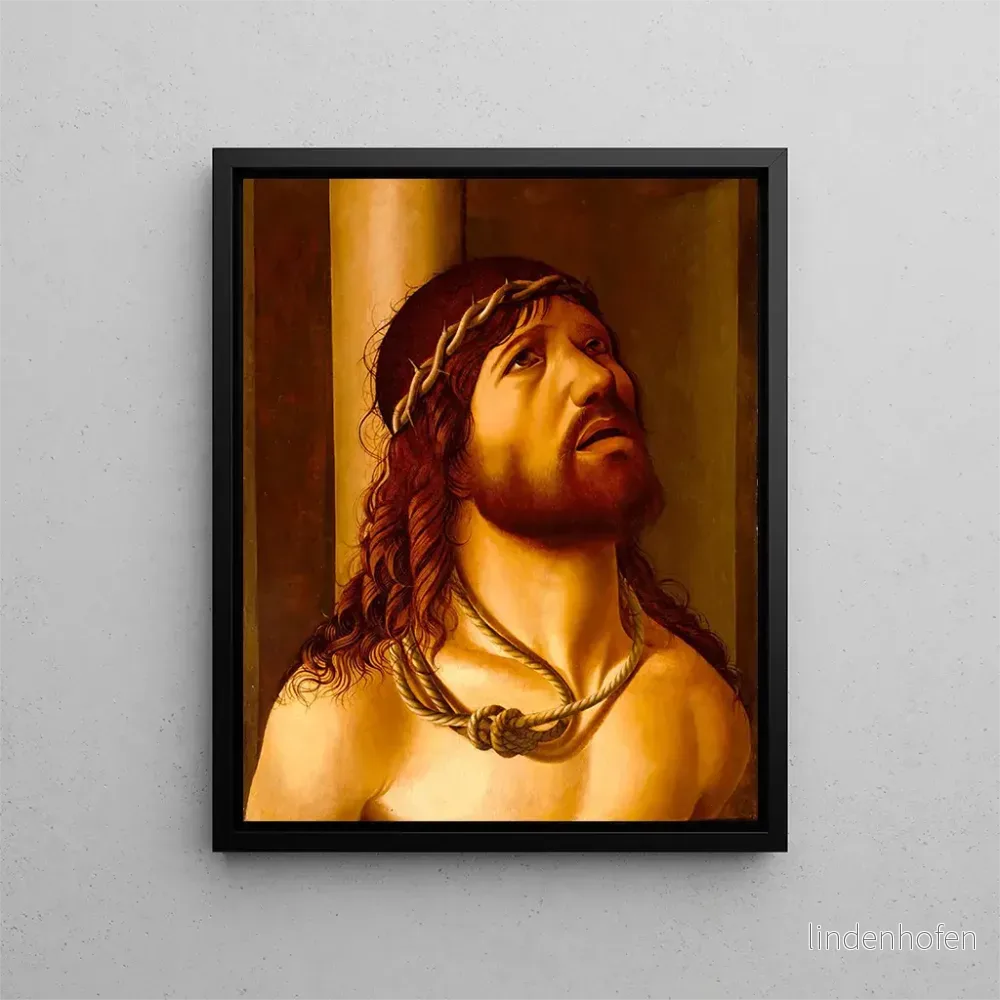 Målning Le Christ à la colonne - Antonio de Saliba | Konsttryck