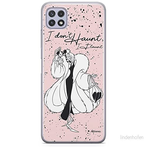ERT GROUP mobiltelefonfodral för Samsung A22 5G originalt och officiellt licensierat Disney mönster Cruella and Puppy 001 anpassad till formen på mobiltelefonen, fodral tillverkad av TPU plast 5903932824438