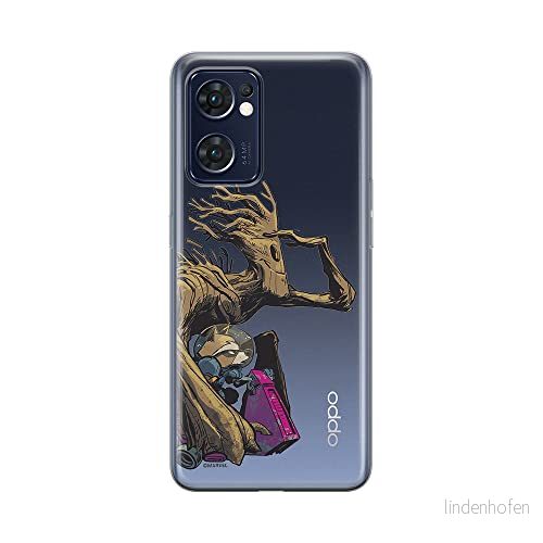 ERT GROUP mobiltelefonfodral för Oppo RENO 7 5G originalt och officiellt licensierat Marvel mönster Guardians of the Galaxy 003 anpassad till formen på mobiltelefonen, gedeeltelijk transparant 5905511301248