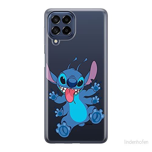 ERT GROUP mobiltelefonfodral för Samsung M33 5G originalt och officiellt licensierat Disney mönster Stitch 019 optimalt anpassad till formen på mobiltelefonen, gedeeltelijk transparant 5905511356750