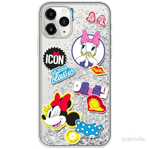 ERT GROUP mobiltelefonfodral för Apple Iphone 11 PRO MAX originalt och officiellt licensierat Disney mönster Minnie 067 optimalt anpassad till formen på mobiltelefonen, med glitter overflow effekt 5905131809674