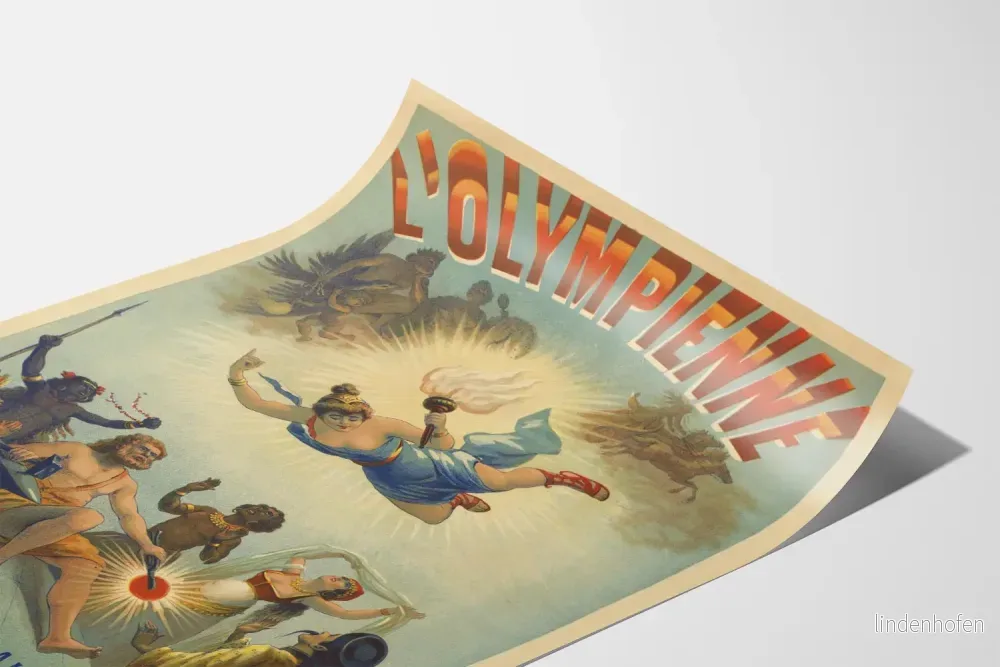 Vintageposter L'Olympienne - Ny belysning med perfekt ljus - Bild 3