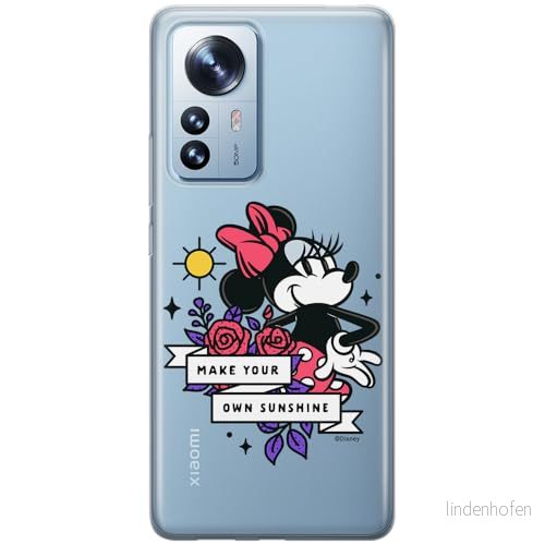 ERT GROUP mobiltelefonfodral för Xiaomi 12 PRO originalt och officiellt licensierat Disney mönster Minnie 073 optimalt anpassad till formen på mobiltelefonen, gedeeltelijk transparant 5905795025120