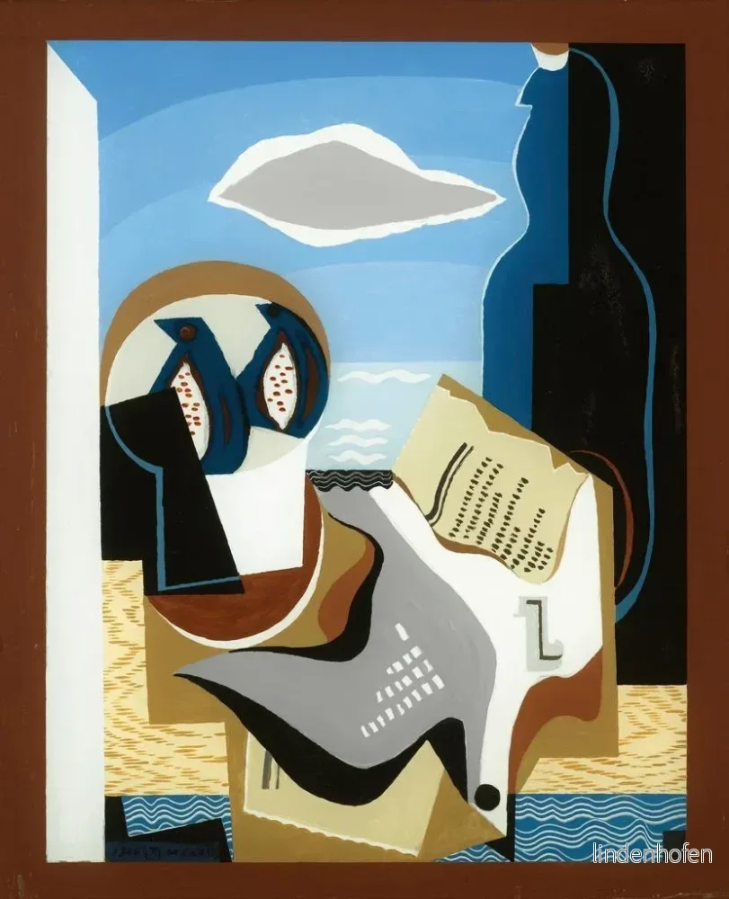 Målning Composition, l'Oiseau - Louis Marcoussis | Konsttryck - Bild 2