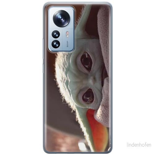ERT GROUP mobiltelefonfodral för Xiaomi 12 / 12X originalt och officiellt licensierat Star Wars mönster Baby Yoda 021 optimalt anpassad till formen på mobiltelefonen, fodral tillverkad av TPU plast 5905511491246