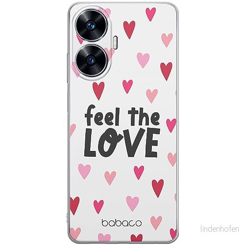 ERT GROUP mobiltelefonfodral för Realme C55 originalt och officiellt licensierat Babaco mönster Feel the love 001 optimalt anpassad till formen på mobiltelefonen, gedeeltelijk transparant 5905511864699