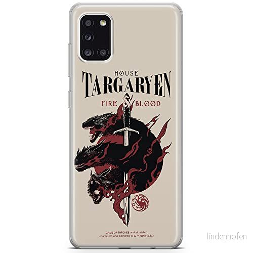 ERT GROUP mobiltelefonfodral för Samsung A31 originalt och officiellt licensierat Game od Thrones mönster of 006 anpassad till formen på mobiltelefonen, fodral tillverkad av TPU plast 5903932669916