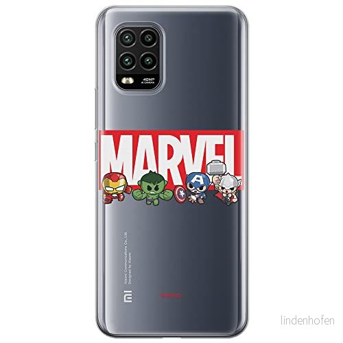 ERT GROUP mobiltelefonfodral för Xiaomi MI 10 LITE originalt och officiellt licensierat Marvel mönster 009 optimalt anpassad till formen på mobiltelefonen, gedeeltelijk transparant 5904805175794