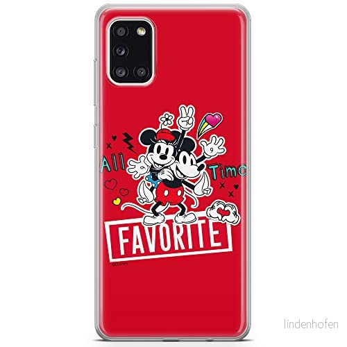 ERT GROUP mobiltelefonfodral för Samsung A31 originalt och officiellt licensierat Disney mönster Mickey & Minnie 011 optimalt anpassad till formen på mobiltelefonen, fodral tillverkad av TPU plast 5903040213308