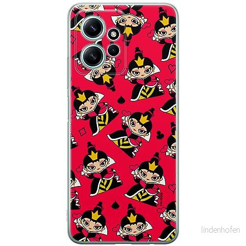 ERT GROUP mobiltelefonfodral för Xiaomi REDMI NOTE 12 4G originalt och officiellt licensierat Disney mönster Queen of Hearts 002 anpassad till formen på mobiltelefonen, fodral tillverkad av TPU plast 5905511947590