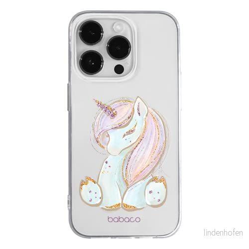ERT GROUP mobiltelefonfodral för Apple Iphone 14 PRO originalt och officiellt licensierat Babaco mönster Unicorn 002 optimalt anpassad till formen på mobiltelefonen, gedeeltelijk transparant 5905131919472