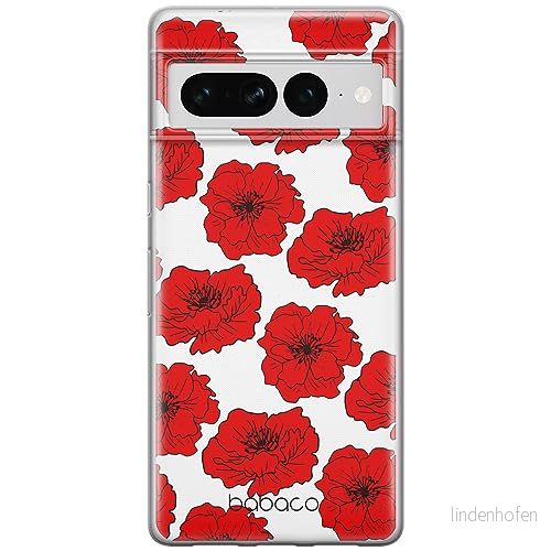 ERT GROUP mobiltelefonfodral för Google PIXEL 7 PRO originalt och officiellt licensierat Babaco mönster Flowers 018 optimalt anpassad till formen på mobiltelefonen, fodral tillverkad av TPU plast 5905795168377