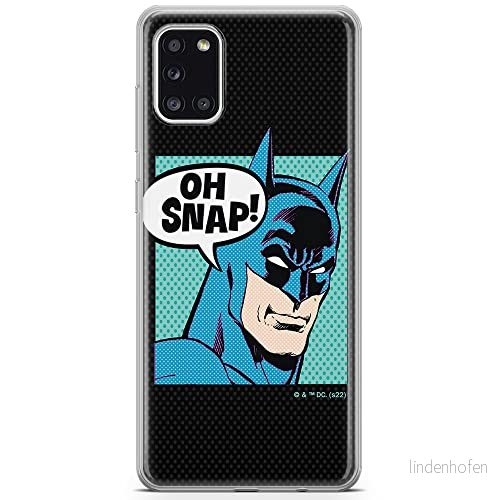 ERT GROUP mobiltelefonfodral för Samsung A31 originalt och officiellt licensierat DC mönster Batman 038 optimalt anpassad till formen på mobiltelefonen, fodral tillverkad av TPU plast 5905131549334