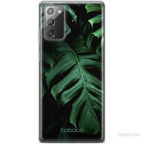 ERT GROUP mobiltelefonfodral för Samsung GALAXY NOTE 20 originalt och officiellt licensierat Babaco mönster Plants 003 Vit anpassad till formen på mobiltelefonen, fodral tillverkad av TPU plast 5903537970127