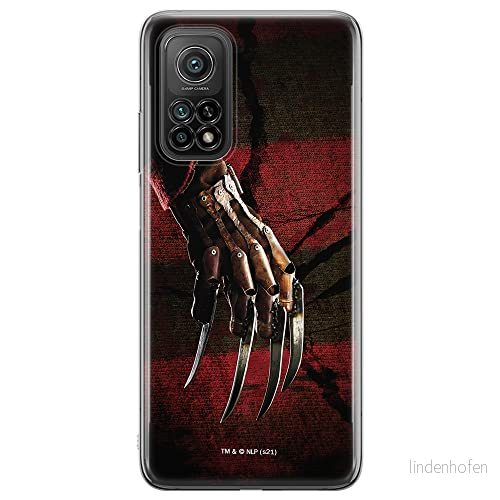 ERT GROUP mobiltelefonfodral för Xiaomi MI 10T 5G / PRO originalt och officiellt licensierat Horror mönster Nightmare of Elm Street 002, fodral tillverkad av TPU plast 5905511073046