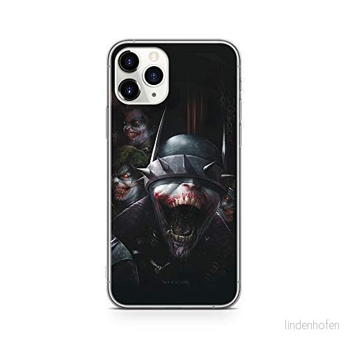 ERT GROUP mobiltelefonfodral för Apple Iphone 11 PRO originalt och officiellt licensierat DC mönster Batman Who Laughs 003 Vit anpassad till formen på mobiltelefonen, fodral tillverkad av TPU plast 5902980823936