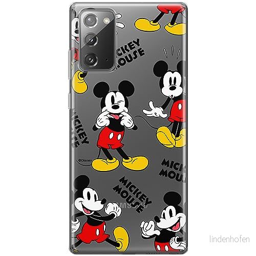 ERT GROUP mobiltelefonfodral för Samsung GALAXY NOTE 20 originalt och officiellt licensierat Disney mönster Mickey 050 optimalt anpassad till formen på mobiltelefonen, gedeeltelijk transparant 5905795031725