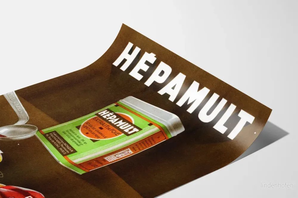 Vintage reklamposter för HépaMult leverextrakt - Bild 3