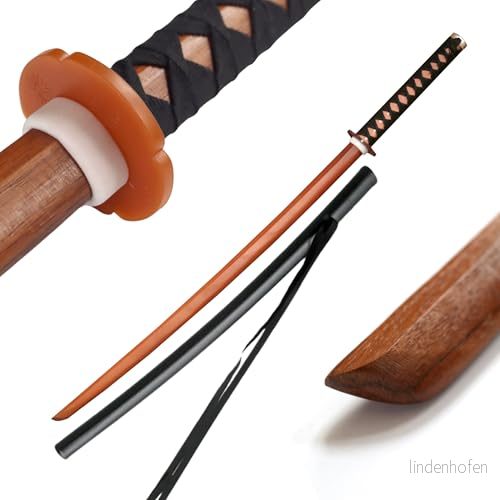 DEPICE Set Bokken lövträ rephandtag inkl. Saya Uni, natur 4260292628917