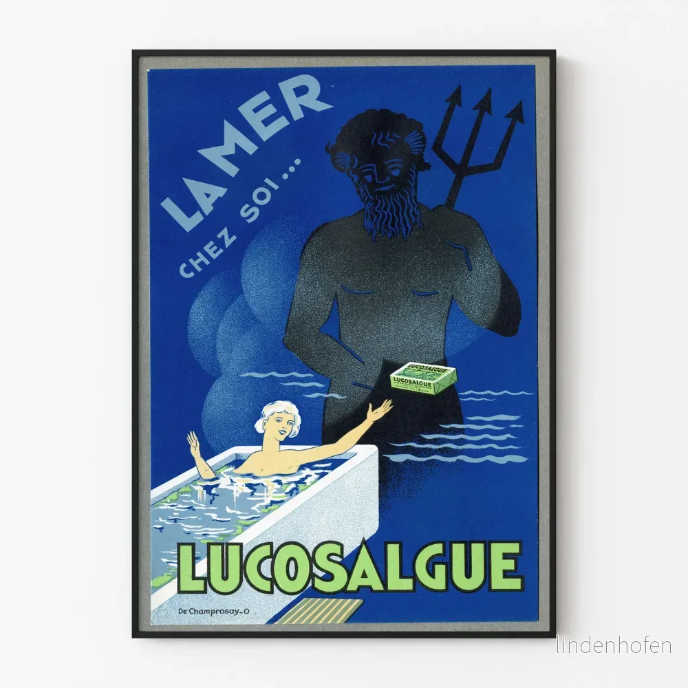 Vintage reklamposter för Lucosalgue - Maritim väggdekoration