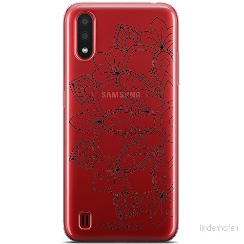 ERT GROUP mobiltelefonfodral för Samsung A01 originalt och officiellt licensierat Babaco mönster Mandalas 005 Vit optimalt anpassad till formen på mobiltelefonen, gedeeltelijk transparant 5904805834721