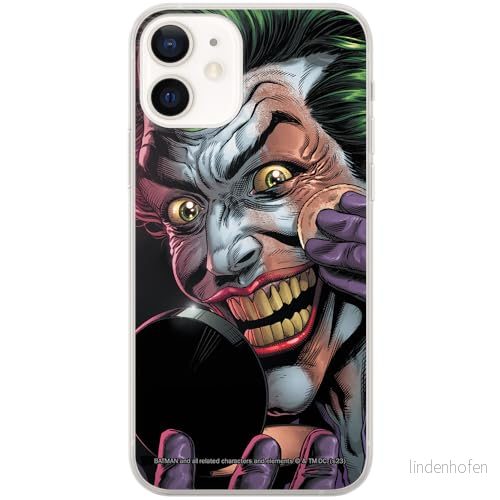 ERT GROUP mobiltelefonfodral för Iphone 12 Mini originalt och officiellt licensierat DC mönster Joker 023 optimalt anpassad till formen på mobiltelefonen, fodral tillverkad av TPU plast 5905795057015