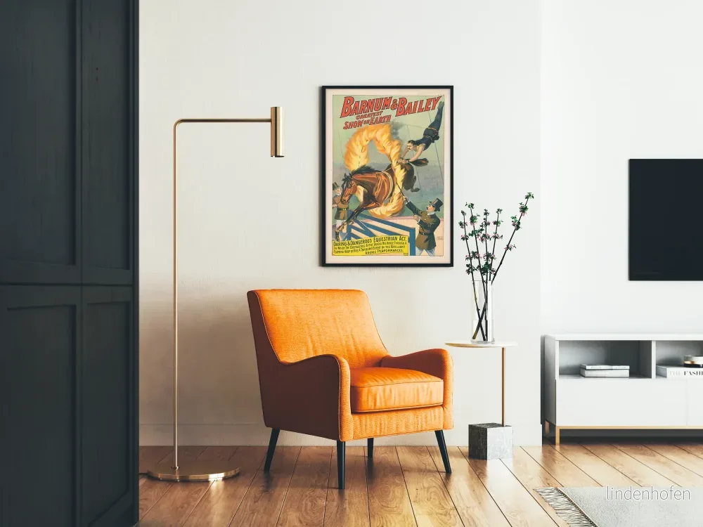 Vintageposter av det djärva Barnum & Bailey hästshowet - Bild 2