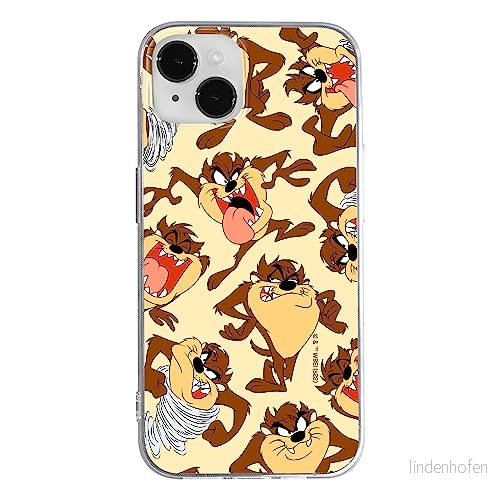 ERT GROUP mobiltelefonfodral för Iphone 14 originalt och officiellt licensierat Looney Tunes mönster Tasmanian 005 optimalt anpassad till formen på mobiltelefonen, fodral tillverkad av TPU plast 5905511622299