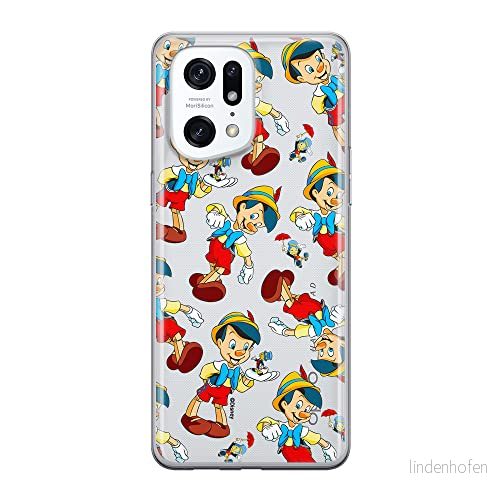 ERT GROUP mobiltelefonfodral för Oppo FIND X5 PRO originalt och officiellt licensierat Disney mönster Pinocchio 002 optimalt anpassad till formen på mobiltelefonen, gedeeltelijk transparant 5905511413224