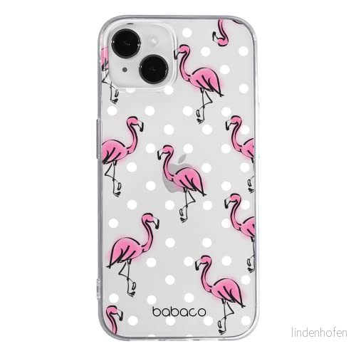 ERT GROUP mobiltelefonfodral för Apple Iphone 14 originalt och officiellt licensierat Babaco mönster Flamingo 003 optimalt anpassad till formen på mobiltelefonen, gedeeltelijk transparant 5905131884510