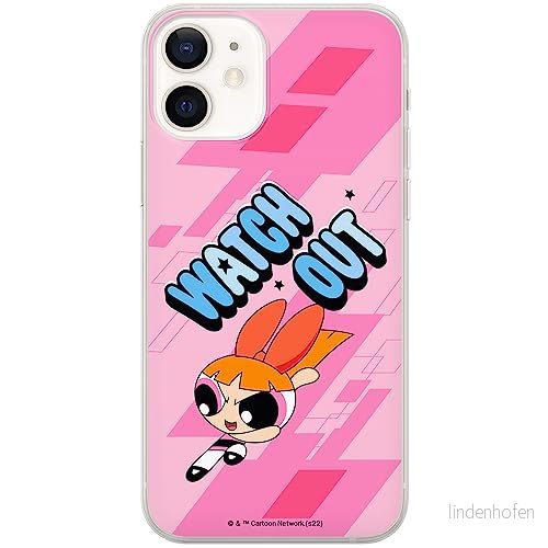 ERT GROUP mobiltelefonfodral för Iphone 12 Mini originalt och officiellt licensierat The Powerpuff Girls mönster 035, fodral tillverkad av TPU plast 5905511980283