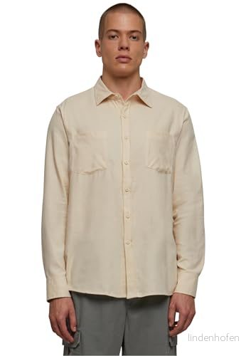 Urban Classics Flanellskjorta Beige - Herr 4065812556929