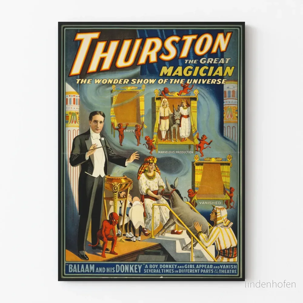 Magiker Thurston - Vintage magiföreställning poster