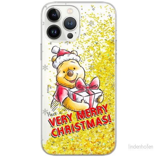 ERT GROUP mobiltelefonfodral för Apple Iphone 11 originalt och officiellt licensierat Disney mönster Winnie the Pooh and friends 024, med glitter overflow effekt 5903537384443