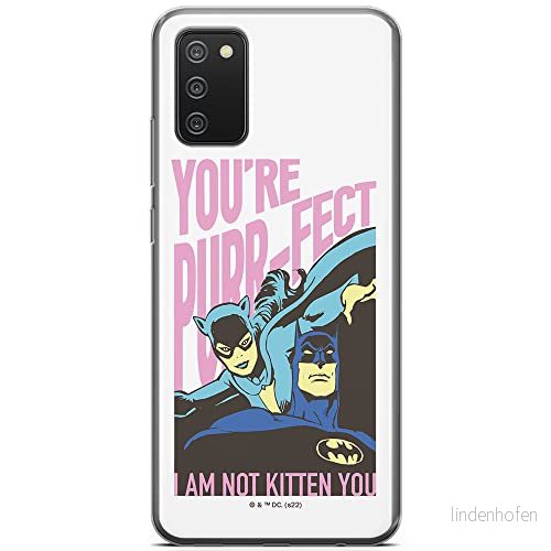 ERT GROUP mobiltelefonfodral för Samsung A02S originalt och officiellt licensierat DC mönster Batman 067 optimalt anpassad till formen på mobiltelefonen, fodral tillverkad av TPU plast 5905131520517