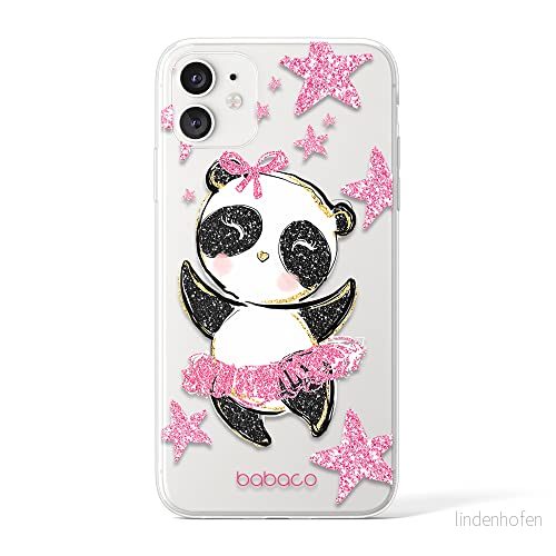 ERT GROUP mobiltelefonfodral för Apple Iphone 11 originalt och officiellt licensierat Babaco mönster Panda 007 Vit optimalt anpassad till formen på mobiltelefonen, gedeeltelijk transparant 5903040388501