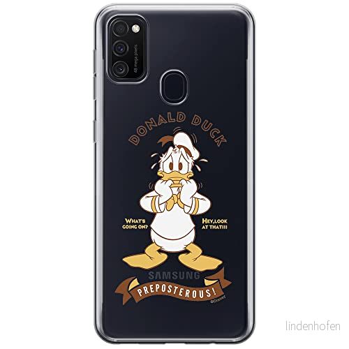 ERT GROUP mobiltelefonfodral för Samsung M21 originalt och officiellt licensierat Disney mönster Donald 004 optimalt anpassad till formen på mobiltelefonen, gedeeltelijk transparant 5903537832821