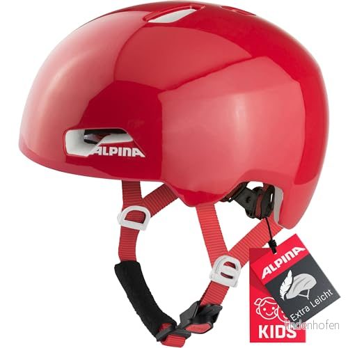 ALPINA Unisex Barn, HACKNEY Cykelhjälm, red gloss, 51 56 cm 4003692316318