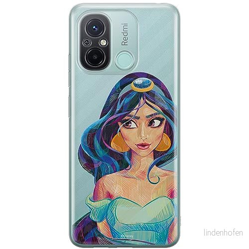 ERT GROUP mobiltelefonfodral för Xiaomi REDMI 12C/ 11A originalt och officiellt licensierat Disney mönster Jasmine 002 optimalt anpassad till formen på mobiltelefonen, gedeeltelijk transparant 5905511853372